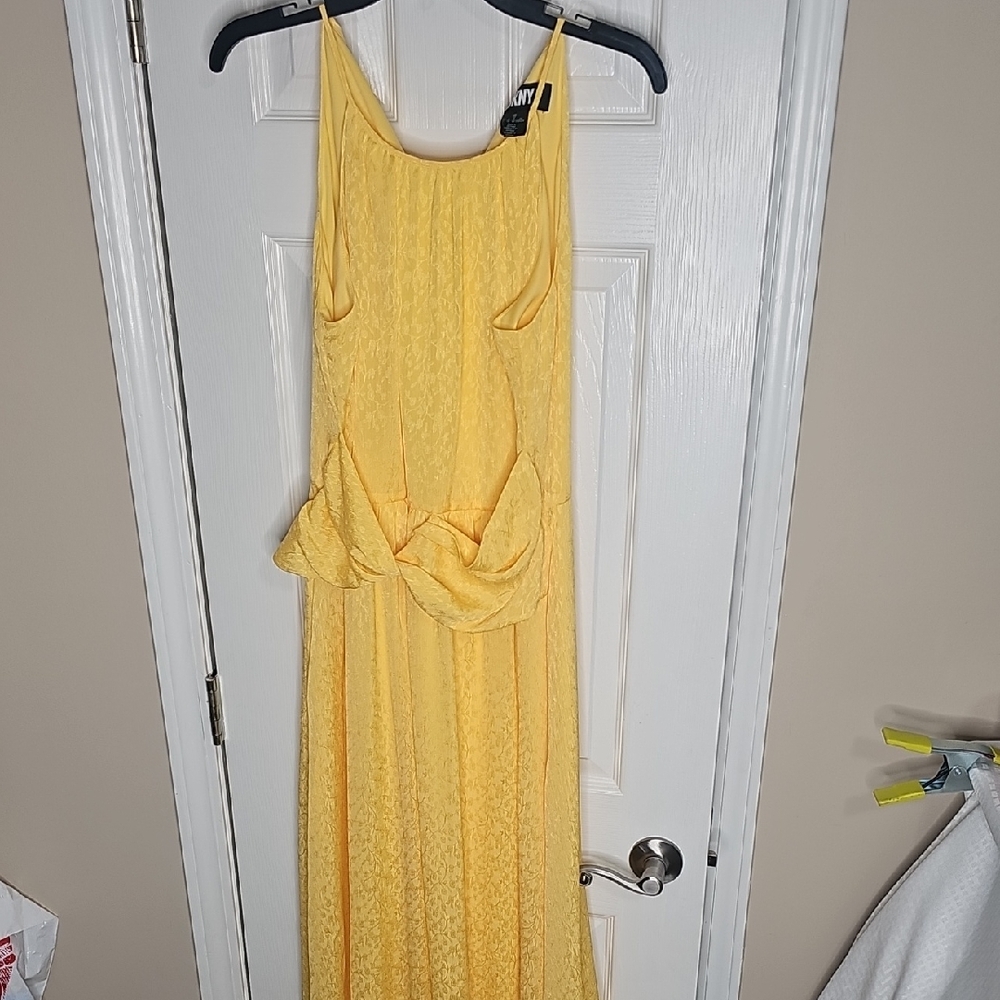 DKNY Sunshine‎ Yellow Maxi Dress Easter Spring